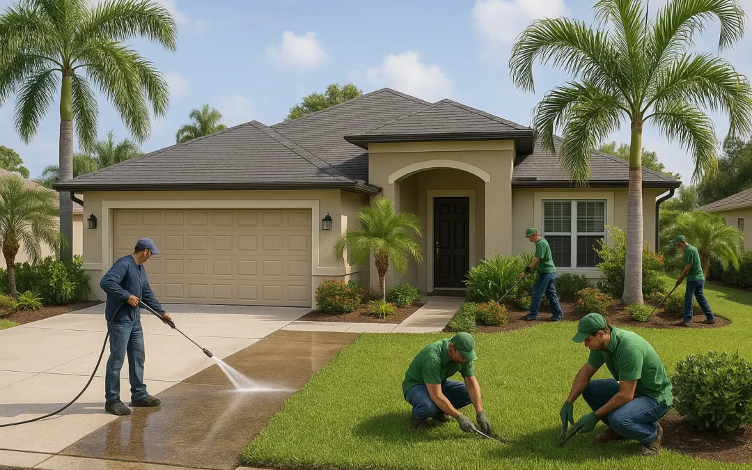 Pressure Washing and Landscaping in Sarasota: The Perfect Partnership for Curb Appeal